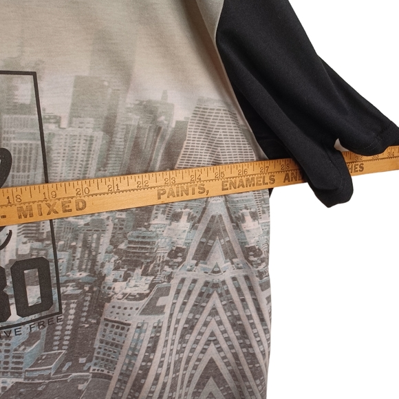 EMBLEM APPAREL New York City 1980 Gray Ombre Short Sleeve Black Shirt 3X NWT - Picture 6 of 6